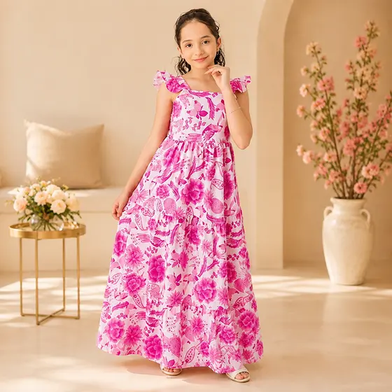 VESTIDO JUVENIL TRES MARIAS ESTAMPAS - TAMANHO 10 AO 16