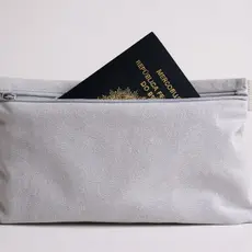 Kit 2 Doleira Pochete Porta Dinheiro Cartão Passaport Celular Documento Antifurto Cinto Elástico