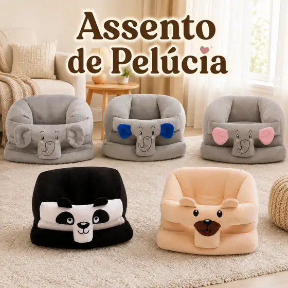Assento Infantil de Apoio para Bebê manter a Postura Com Enchimento Almofada Senta Bebê
