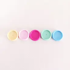 Kit com 8 discos para caderno inteligente tamanho 24 mm A5 candy color