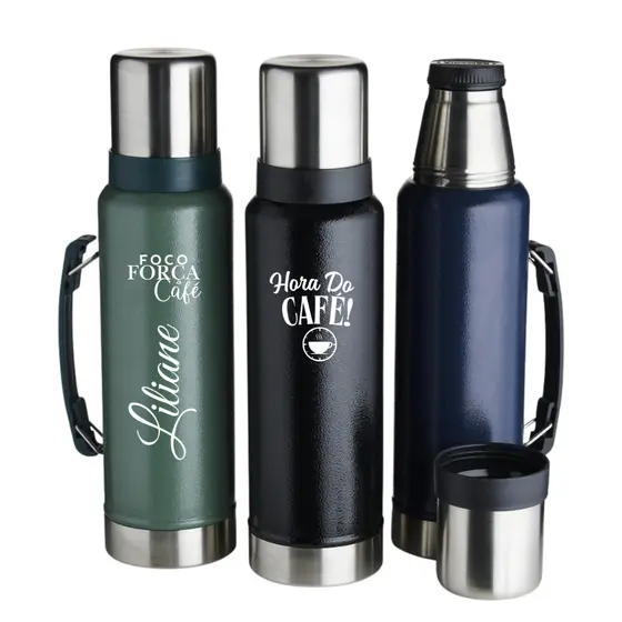 Garrafa Café Personalizada Stan Térmica Chá Água Quente Resistente  1,4 Litros Café Gourmet Chá