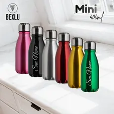 Garrafa Personalizada Alumínio 400ml Kids Baby Metalizada Premium