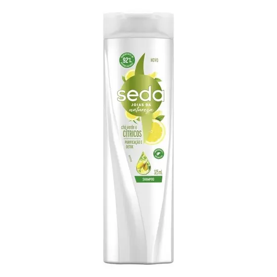 Shampoo Seda Joias da Natureza Cha Verde e Citricos Purificacao e Detox 325ml