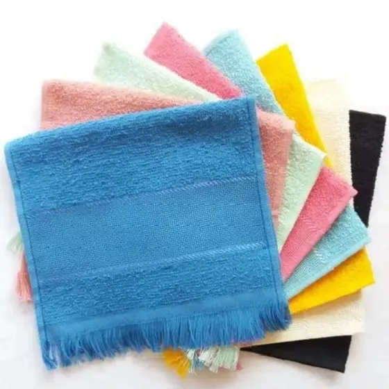 Kit 10 Toalhinhas Social Grossa para Bordar Infantil Toalha de Mão Boca Bebê Atacado 21x33cm