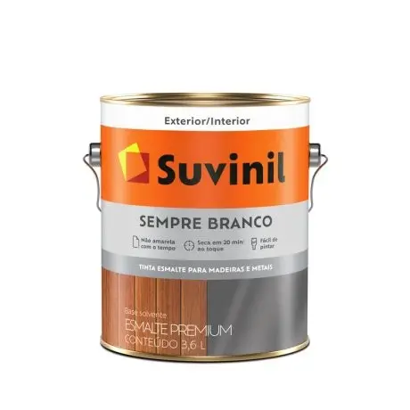 Esmalte Sintético Acetinado Sempre Branco 3,6L - Suvinil