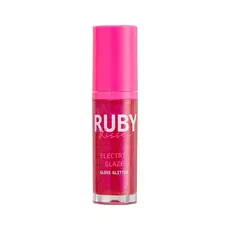 GLOSS LABIAL GLITTER RUBY KISSES ELECTRIC GLAZE FÚCSIA 6ML