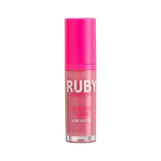GLOSS LABIAL GLITTER RUBY KISSES ELECTRIC GLAZE ROSA 6ML