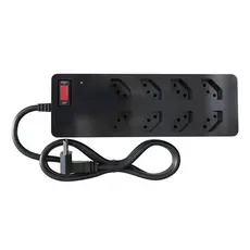 FILTRO DE LINHA + DPS ICLAMPER 8 TOMADAS LCF PRETO