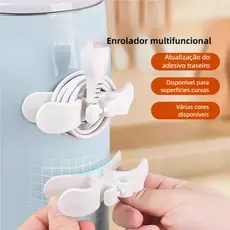 2 Pçs Suporte Para Organizar Fios De Silicone Clipes Armazenamento Organização De CABO
