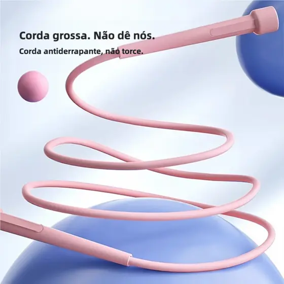 Cordas de Pular Profissional Ajustável de PVC 280cm (10) MT128