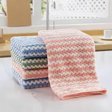 Pano de Limpeza de Microfibra Reutilizável 25cm x 25cm, Alta Absorção, Fácil de Limpar, Pacote de