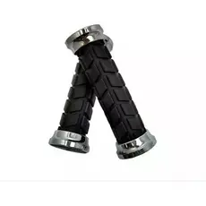 Manopla Punho Luva Bike Mtb Preta Com Ponta Cromada Confort