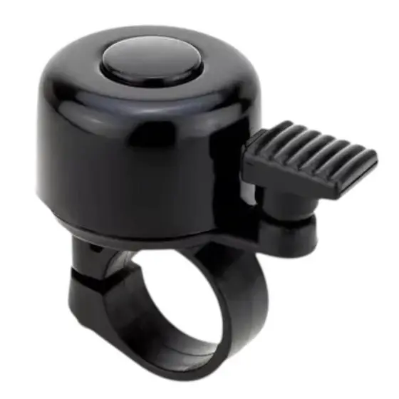 Campainha Trim Mini Plim Buzina De Bicicleta Bike Aco Preta