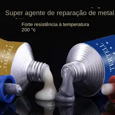 Cola Mágica de Reparo Tipo Quick-Drying AB Adesivo de Ferro Fundido Metálico, Cola de Solda a Frio, Pode Substituir Soldagem