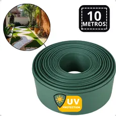 Limitador De Grama 10m com Bordas 10cm Reforçado Premium