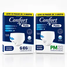 Fralda tipo calcinha cueca pacotão econômico Confort Master Pants Unisex 32 unidades