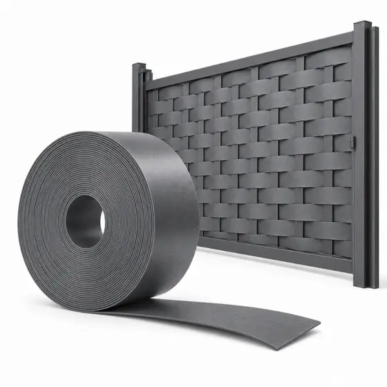 Protetor portão fechamento premium Cinza 50m 25m 10m 5m x 7cm