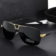 Óculos De Sol Retrô Masculinos Com Mudança De Cor Polarizada HD , Condução Diurna E Noturna