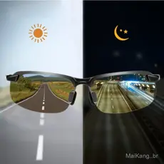 Óculos de Sol Polarizados com Mudança de Cor Inteligente para Condução, Uso Diurno e Noturno, Masculinos, Anti-reflexo