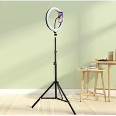 Ring Light 10' Completo Portátil 26cm + Tripé + suporte p/ celular