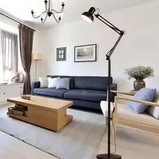 Luminária 1,9m Articulada Chão Pedestal Piso Abajur Lustre