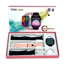 Smartwatch T900 Mini Tela Amoled 3 Pulseiras