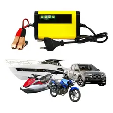 Carregador de Baterias Automotivo E Motos 12v Inteligente.