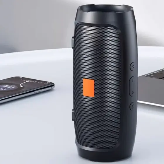 Caixa de Som Bluetooth SD Pen Drive Rádio FM 17cm
