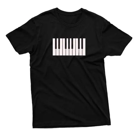 Camiseta Masculina Piano Teclado Instrumentos Musicais