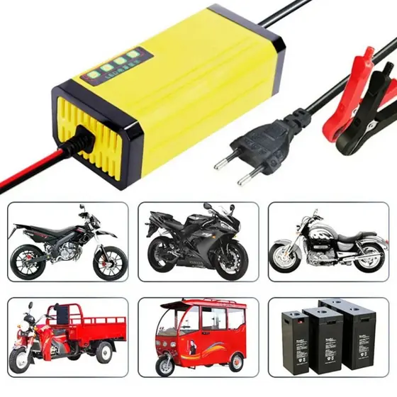 Carregador de Baterias Automotivo E Motos 12v Inteligente.