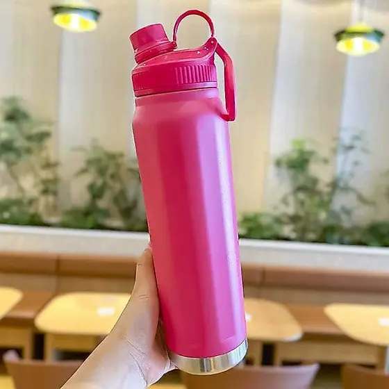 Garrafa Térmica De Inox Com Alça 800ml L45