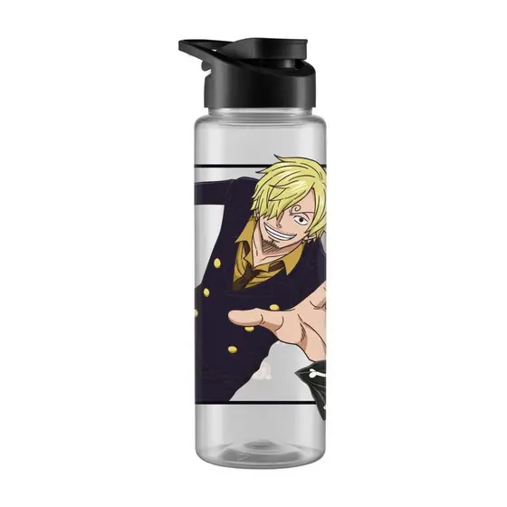 Squeeze One Piece Sanji 750ml Transparente em Plástico Resistente e Atóxico