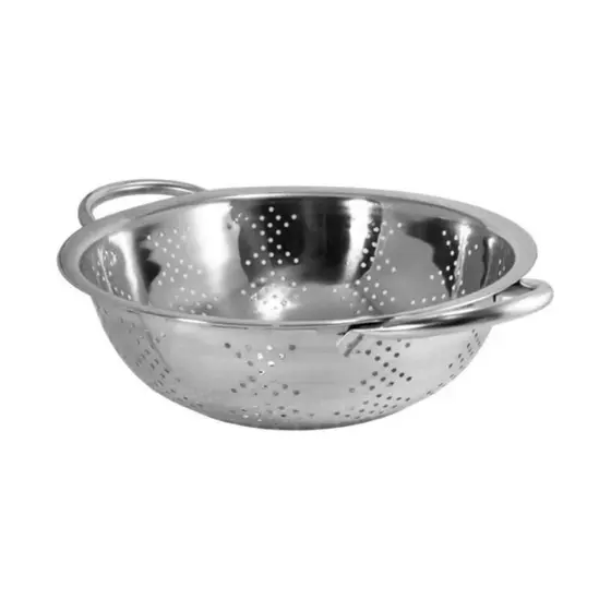Escorredor de Macarrão Legumes e Massa 28cm/24cm/16cm Inox
