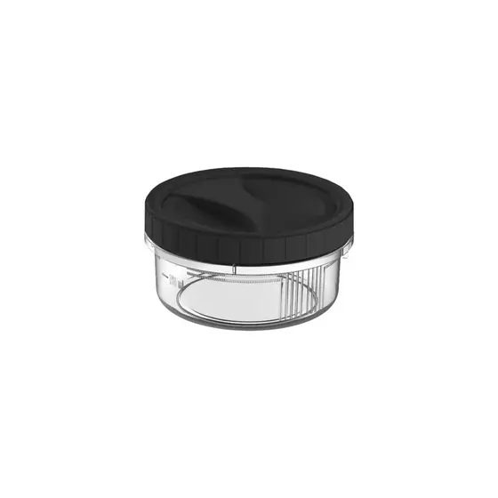 Pote 390ml Baixo com Tampa Rosca Compacto e Empilhável Plastico Multiuso