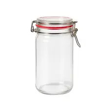 Pote de Vidro Hermético Clip Casual 1000ml com Tampa Vedante Hermética