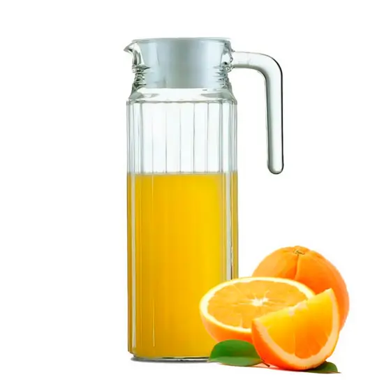 Jarra De Vidro Com Tampa Para Suco/Água 1 Litro Suiça