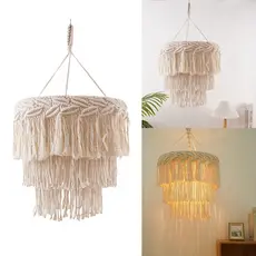 BO Nordic Handmade Tecido Abajur Homestay Decorações Ornamentos