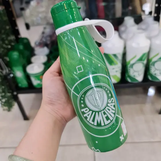 Garrafa de Água Abre Facil time Palmeiras 530 ml original licenciado Produto Oficial e licenciado do Palmeiras