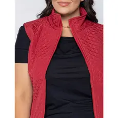 Colete Feminino Plus Size Acolchoado de Nylon Forrado Blogueira Inverno Gola Alta Rodeio
