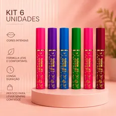 Best Kit Com 3/5/6 Unidades De Lip Gloss Labial Batom Vovó Mágico 24h
