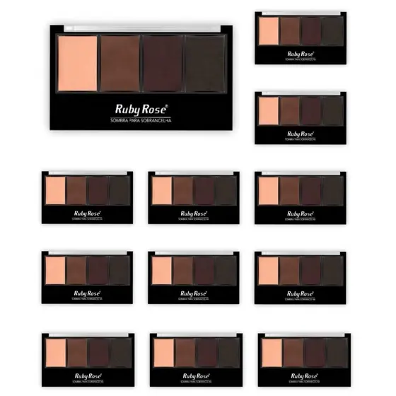 Kit C/12 Uni Sombra De Sobrancelha Ruby Rose HB-9354 Hot Sale