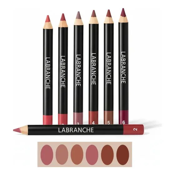 Kit 6 Lápis Labial Delineador Profissional Para Maquiagem La1102