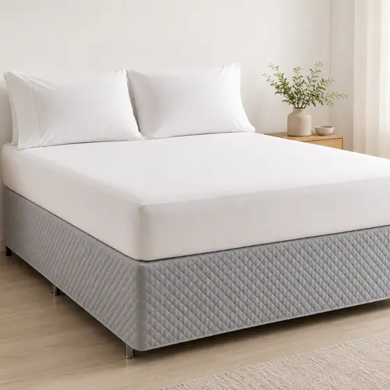 Saia De Cama Box Matelada Com Elástico Cama Solteiro Casal Queen King Microfibra