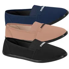 Sapatilha Moleca de Pano Tradicional De Elástico Feminina Comfort Versátil Vovó Original
