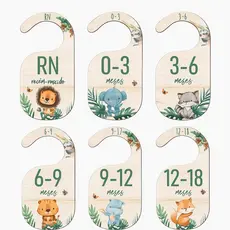 Separador E Organizador de Cabides para Bebê Infantil - Safari