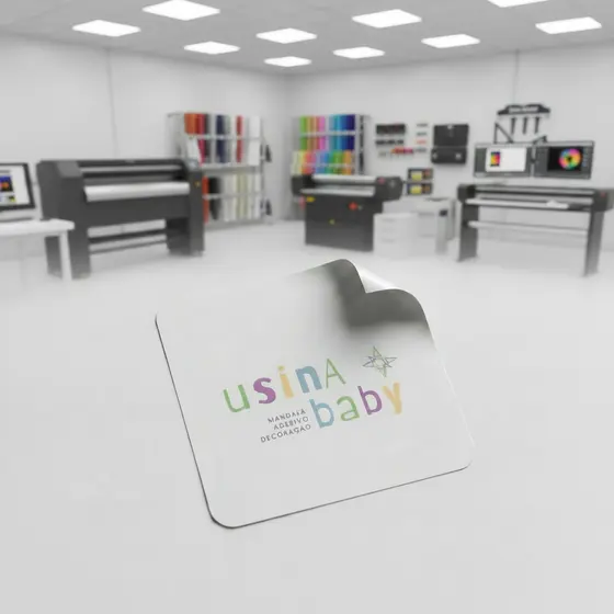 Adesivos de vinil 5x5cm • 1000 unidades, 500, 300 ou 200 unidades a prova d´agua.