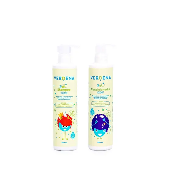Shampoo e Condicionador Infantil Coconut Verdena Baby