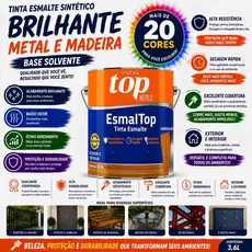 Tinta Esmalte Sintético Brilhante 3,6L - Metal e Madeira  ( Base Solvente )