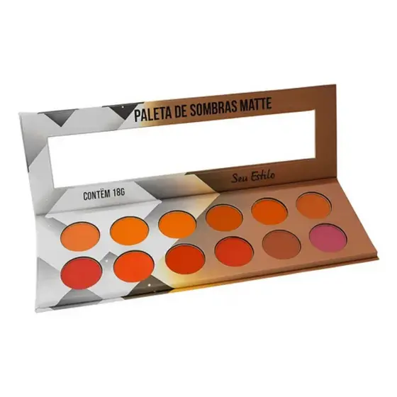 Paleta Sombras Matte Seu Estilo Ludurana Multicolor