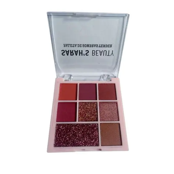 Paleta De Sombras Eyeshadow Sarah's Beauty 8 Cores Cor:b